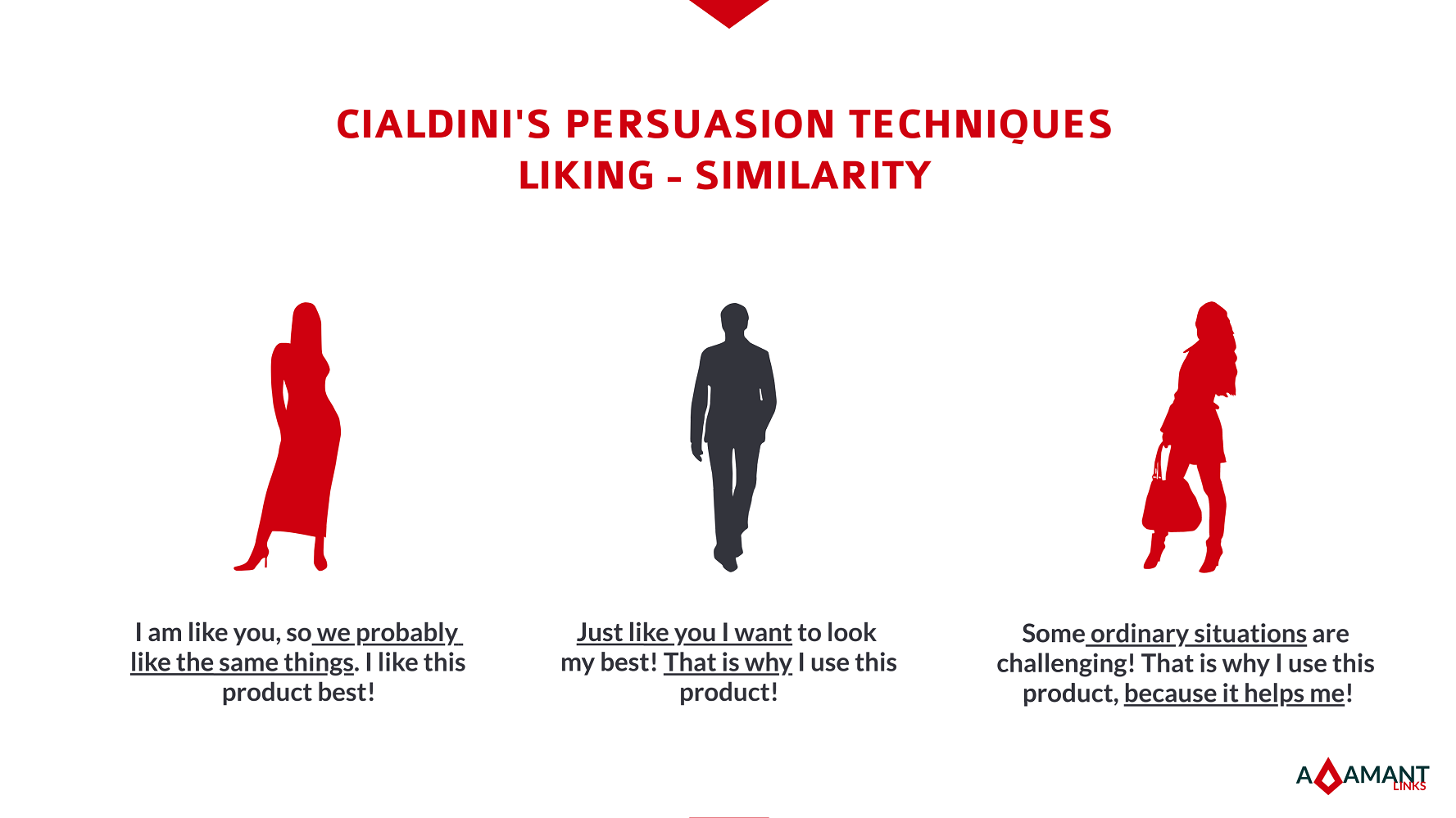 Adamant Links - Cialdini's Persuasion Techniques - Liking: Similarity